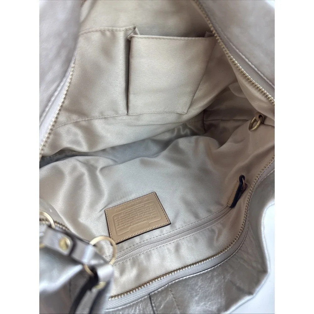 Vintage Coach Metallic Slim Carly Hobo Bag & Slim Envelope Wall #11872 #41365